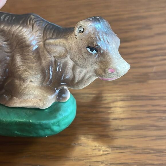Vtg chalkware Ox from a nativity scene - Picture 2 of 8